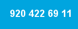 920 422 69 11 920 422 69 11